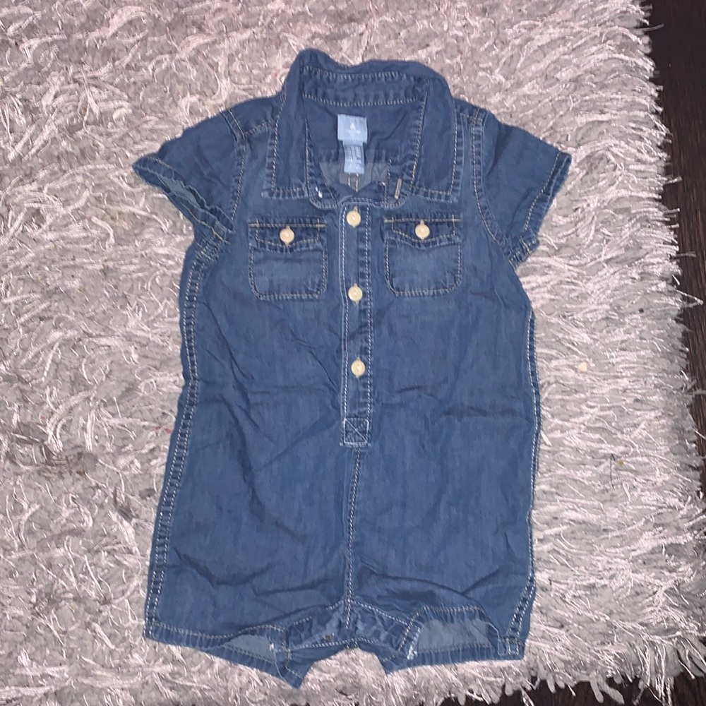 Excellent condition denim onesie.